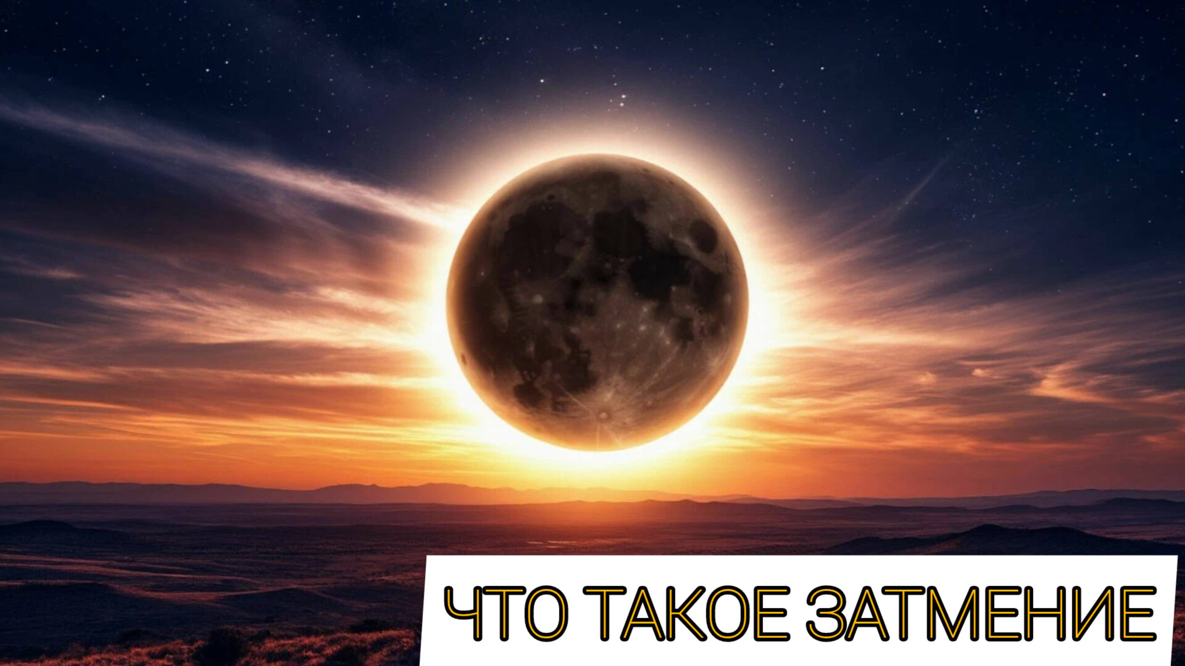 Что такое солнечное и лунное затмение для детей обучение