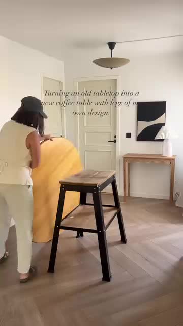 Стильный журнальный столик своими руками