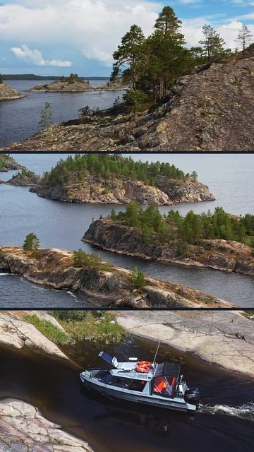 🚤Карелия. Лавируя между ладожских шхер. #карелия #шхеры