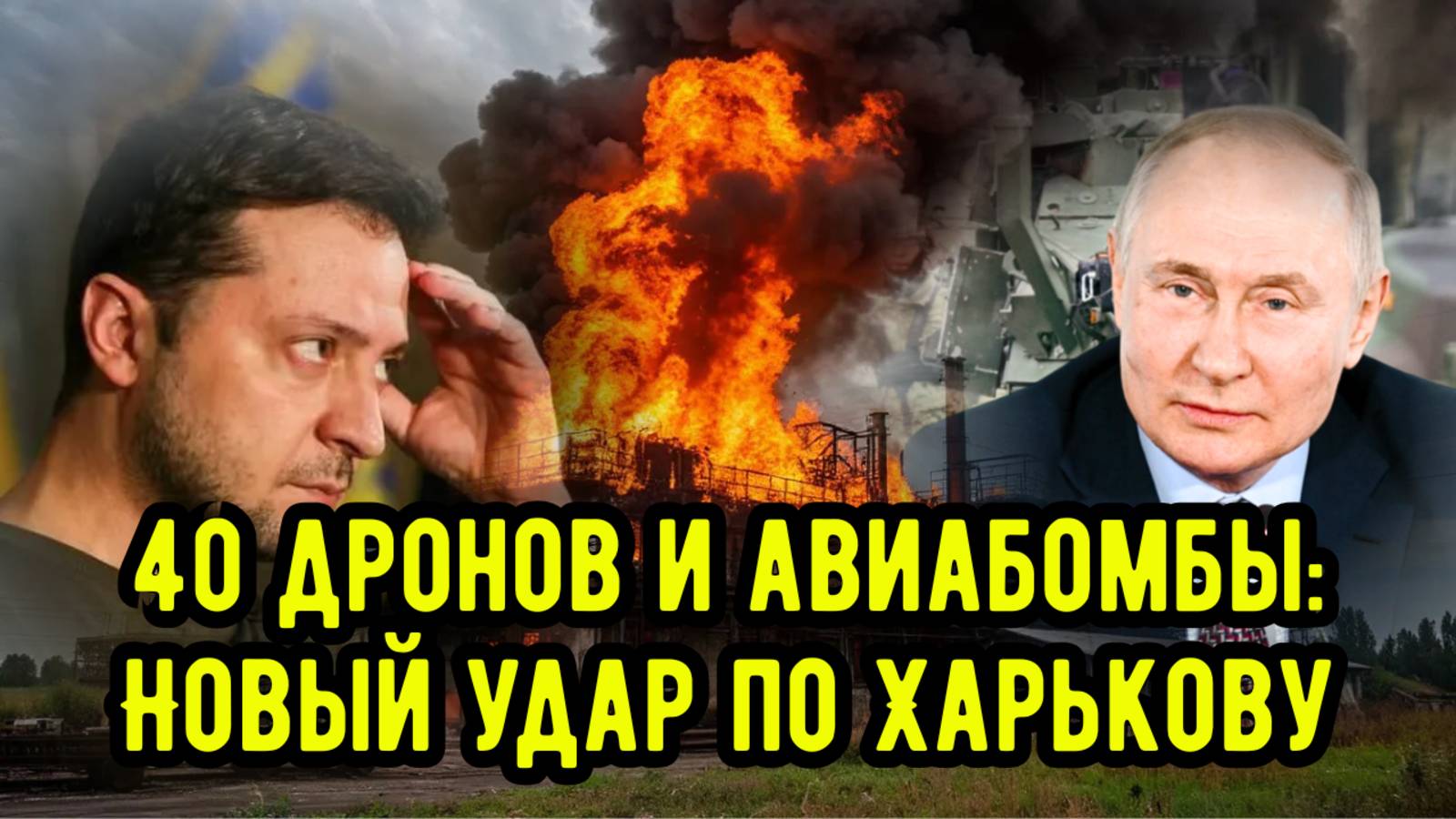 40 дронов и авиабомбы: Новый удар по Харькову