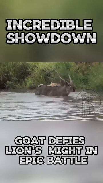 zPU1G0qR5ME - Incredible Showdown： Goat Defies Lion's Might in Epic Battle #shorts  #nature #lion  #