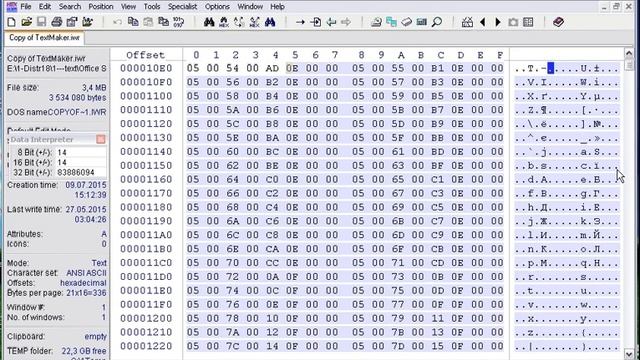 .iwr file - skin for TextMaker. SoftMakerOffice