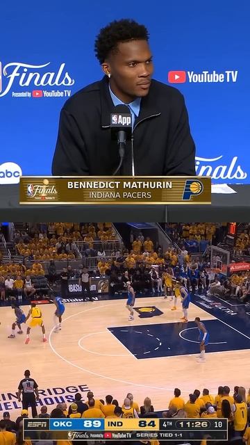 “I really love playing basketball” -Benedict Mathurin