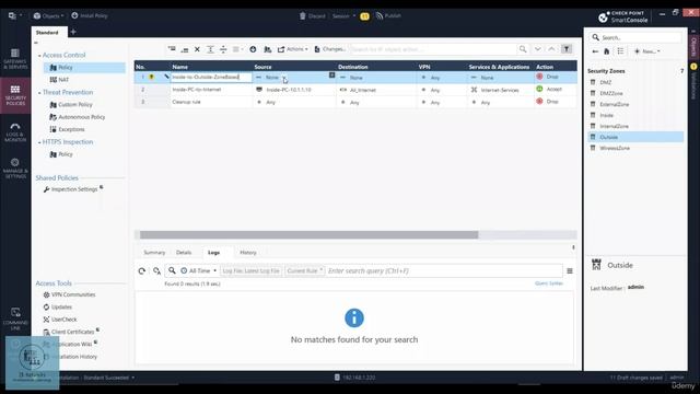 CCSA_Udemy_79_05. Configuring A Zone Based Policy