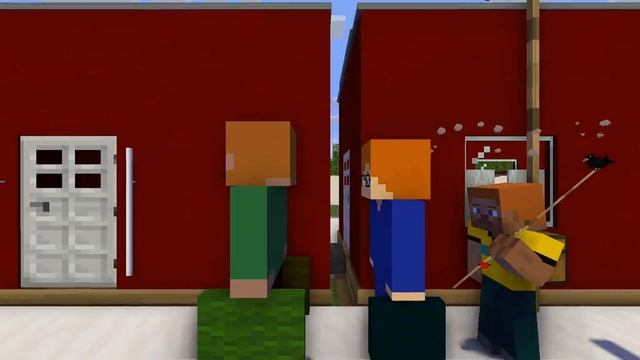 ТРОЕ ИЗ ПРОСТОКВАШИНО MINECRAFT🐱🐶🧑🦱