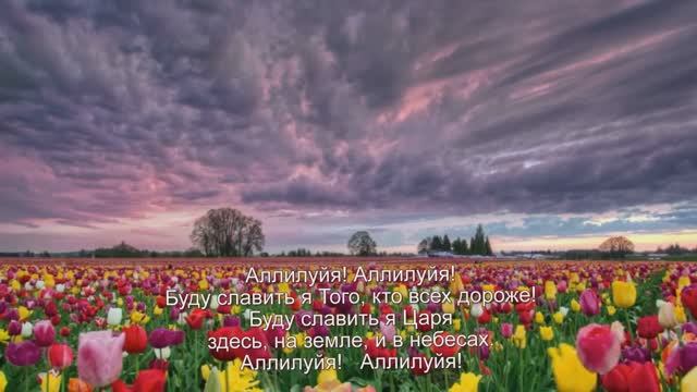"Аллилуйя! Буду славить я Того, кто всех дороже.." Песня. исп.Шинкарева Светлана