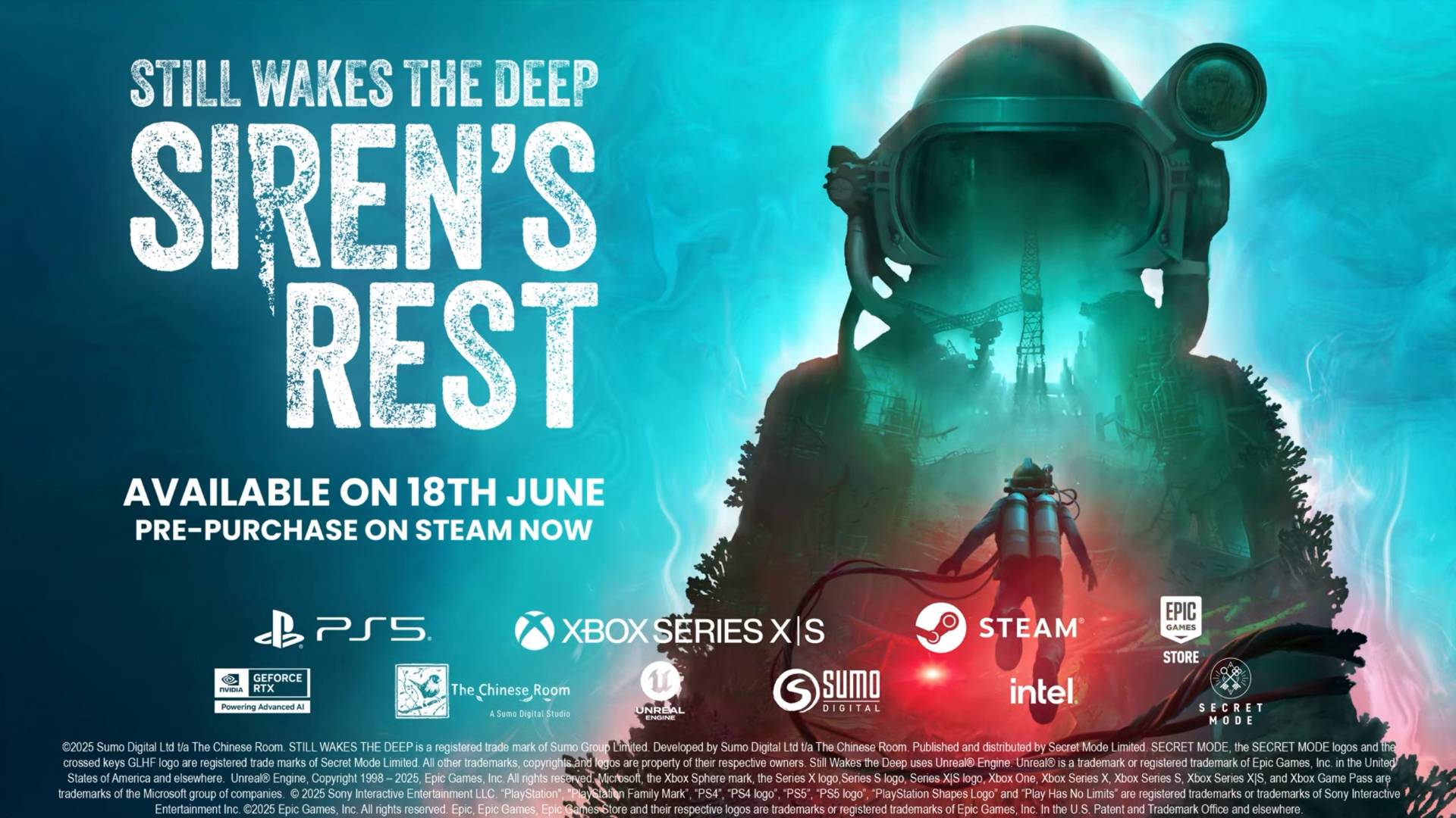 Still Wakes The Deep: Siren's Rest . Анонс продолжения истории о затонувшей буровой платформе.
