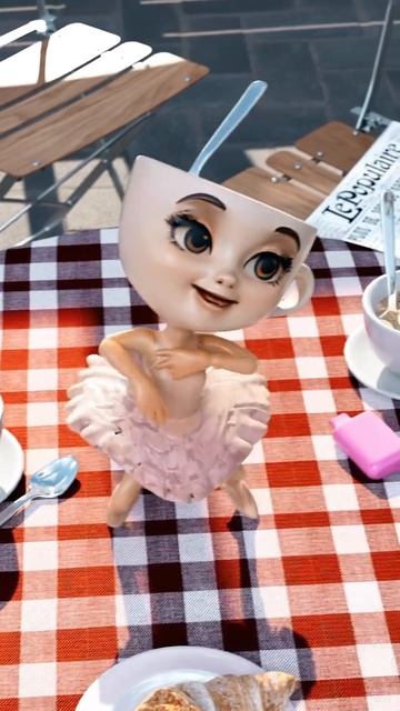 🩰☕️ Когда балет встречает капучино — рождается Ballerina Cappuccina!