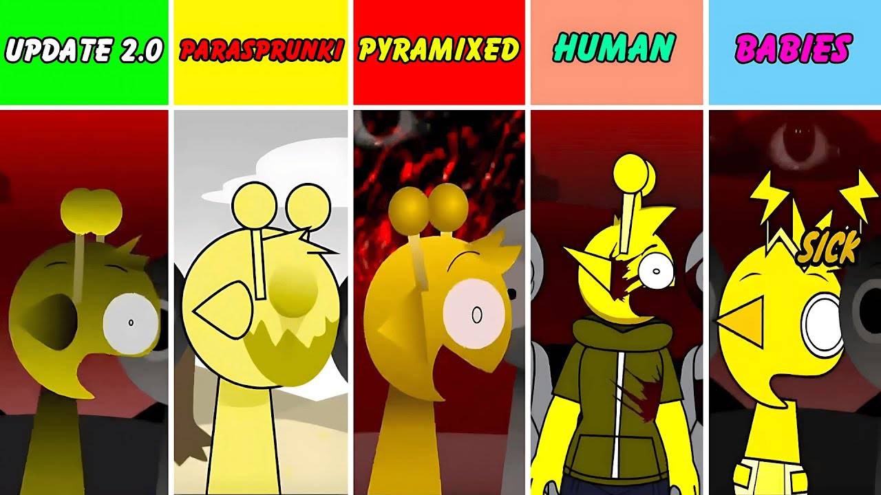Incredibox Sprunki Невероятный Бокс-Спринкли_ Лечение Венда, Но Параспрунки Против Пирамидальных