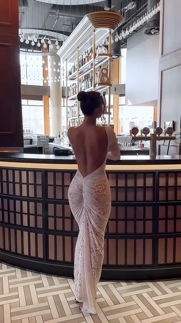 DMrs51ZwxU0 - Trendy white lace bodycon tank dress summer outfit for a dinner date #fashion #style #