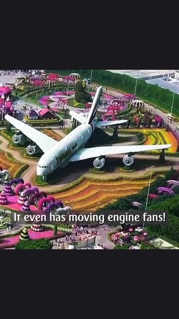 Emirates A380 in Dubai Miracle Garden | Emirates Airline