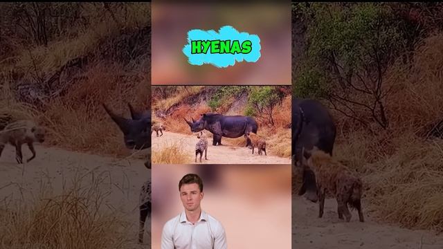t3QVGy9Xm0I - Unyielding Fortress： The Rhino’s Stand Against the Pack #shorts #animals #wildlife
