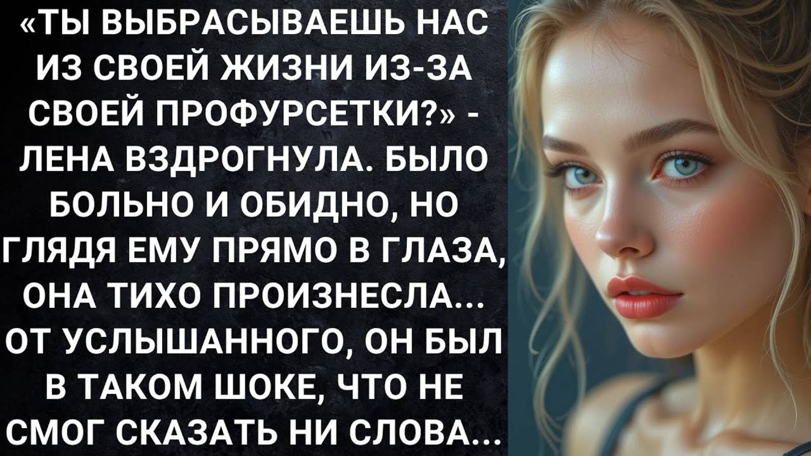 Истории из жизни. Ты выбрасываешь нас из своей Аудио рассказы, Жизненные истории слушать