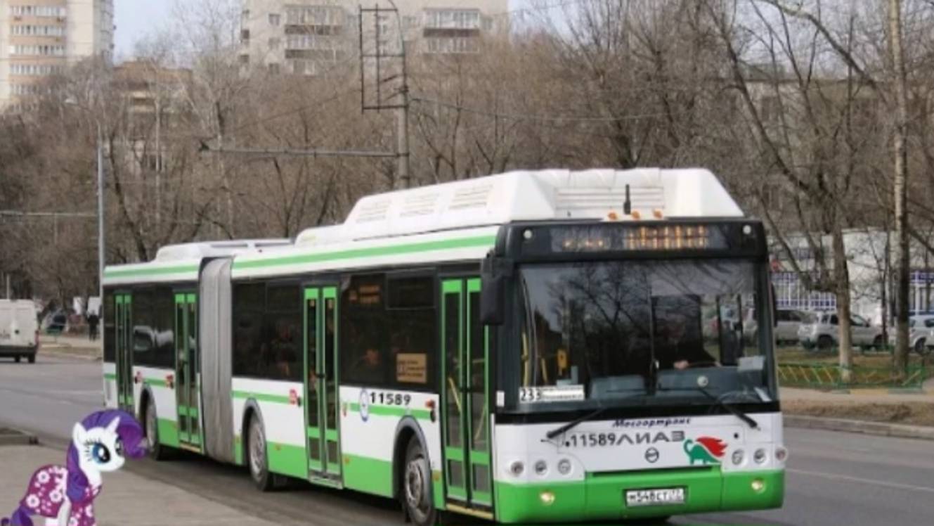 Поездка на автобусе ЛиАЗ-6213.71 2012 № 11589 (190923) Маршрут № 233 Москва.