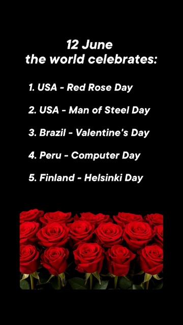 12 June the world celebrates #holiday #happy #popular #june