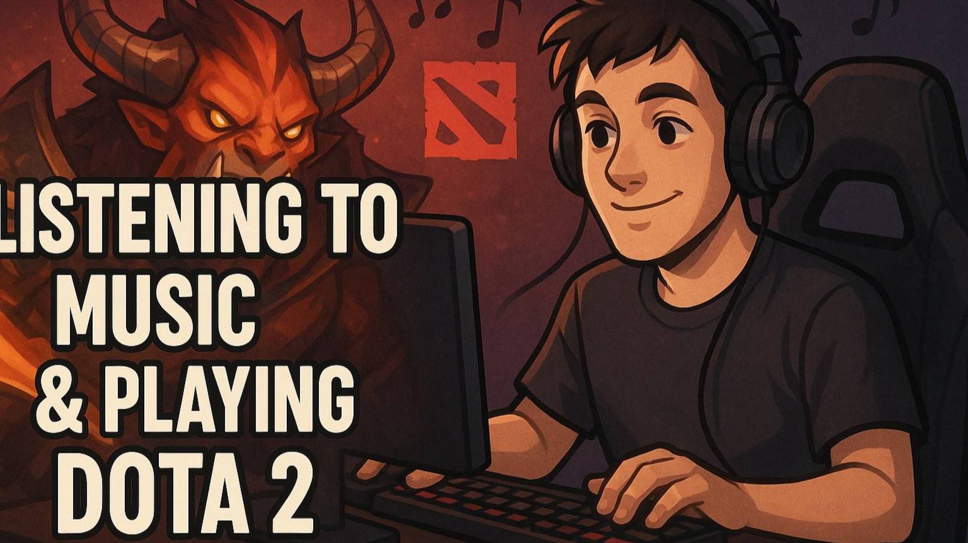 Дота 2.Слушаем музыку играем!