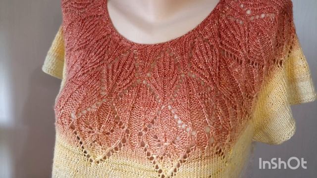 Летняя туника спицами из Gomitolo Sole, обзор