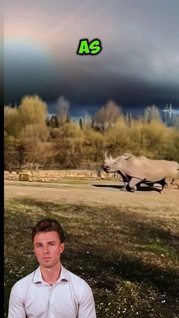 oAiyegOu1_c - An unusual fight between an antelope and a rhinoceros #shorts #animals #antelopes