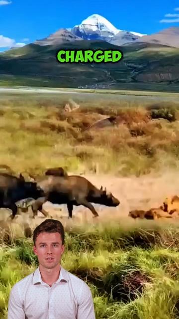 mFyy0dkvOIE - ＂Defeat of the Lions： The Unbreakable Bond of the Buffaloes＂ #shorts #animals#lion #bu