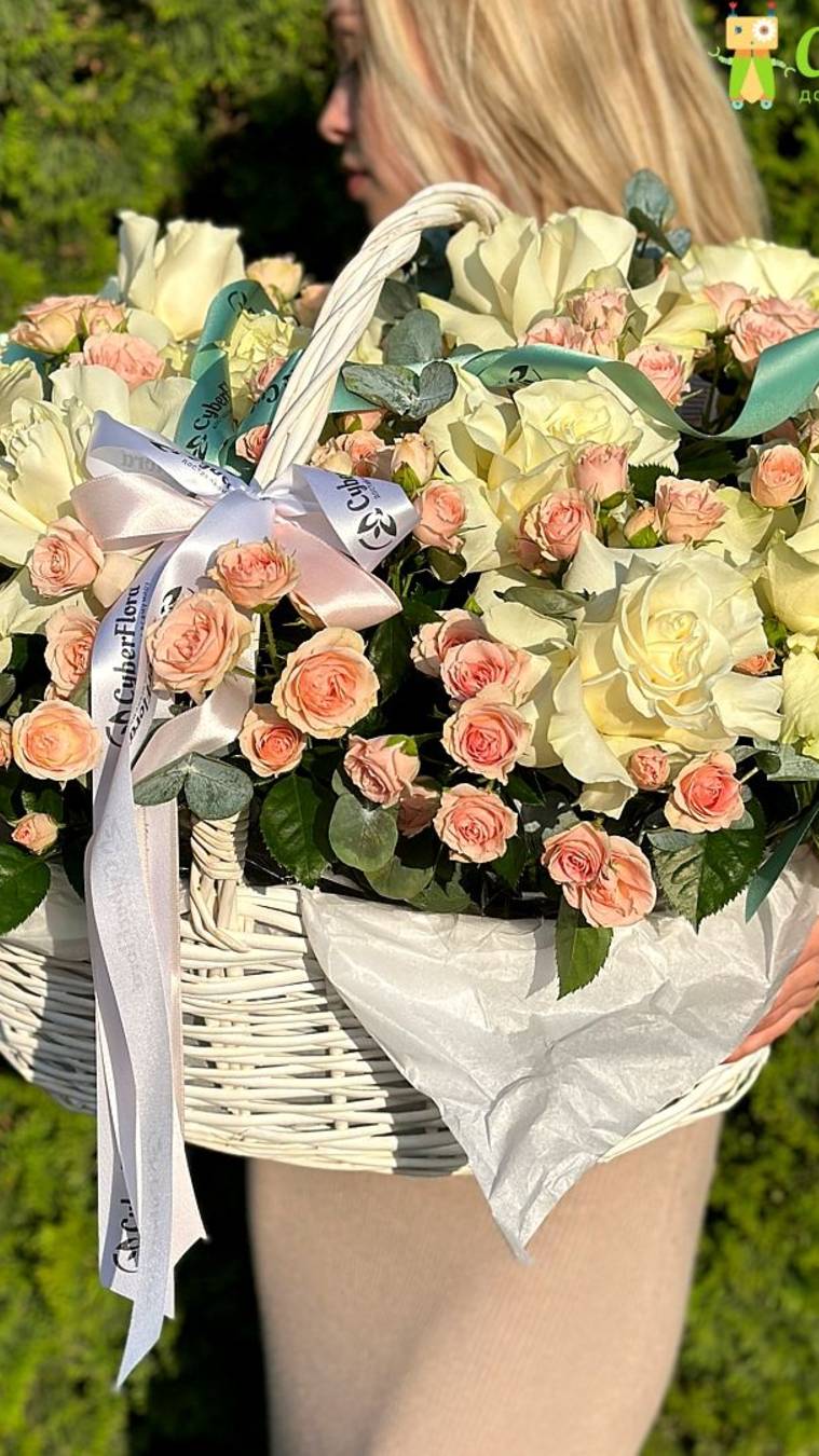 Доставка цветов| Цветы с доставкой|Cyber Flora® | Кибер Флора® - Цветы в корзине