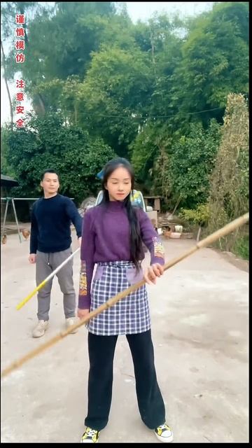 Hướng dẫn múa gậy #霞光腊月#kungfu #wing chun