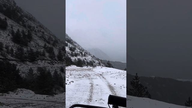 Ущелье Кыртык зимой #квадроцикл #mountains #приэльбрусье #tr