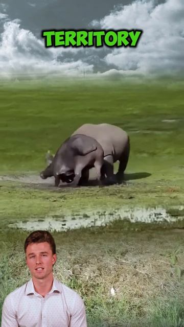 iIBpRp_QHr0 - ＊＊Rumble in the Mud： Buff vs. Hippo＊＊ #shorts #animals #wildlife #facts