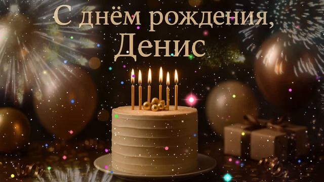 С Днем Рождения,Денис ❤️🎊Песня с Днем Рождения  для Дениса 🎉🎊Музакальное поздравление 🎂