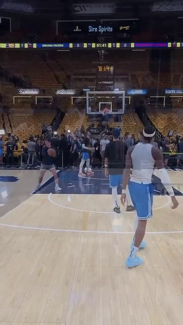 SGA getting loose ahead of NBA Finals Game 3!