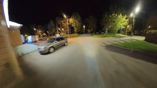 Ночью на моноколесе