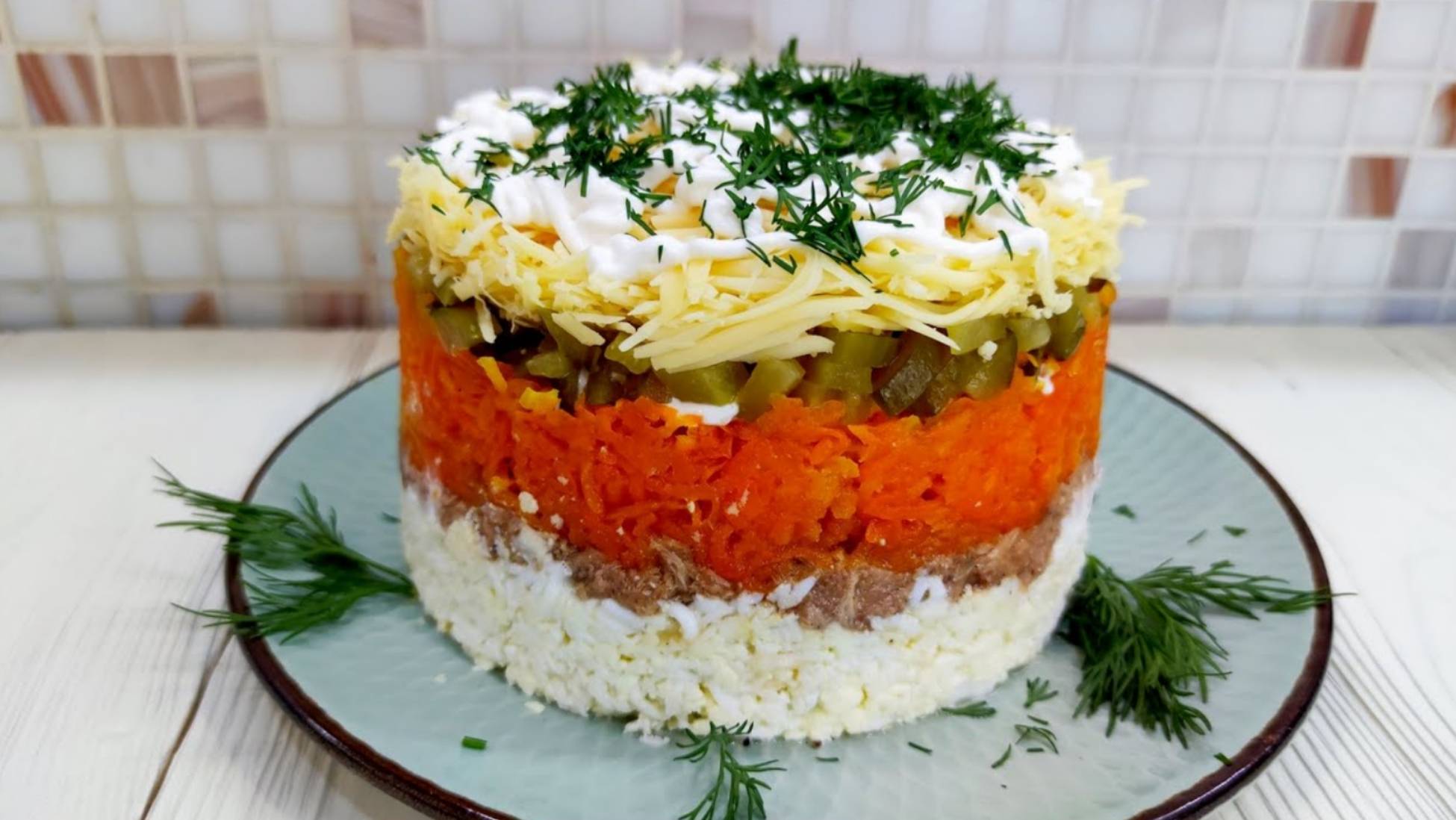 Салат с тунцом. Простой быстрый и вкусный рецепт салата. #топыкатегорий