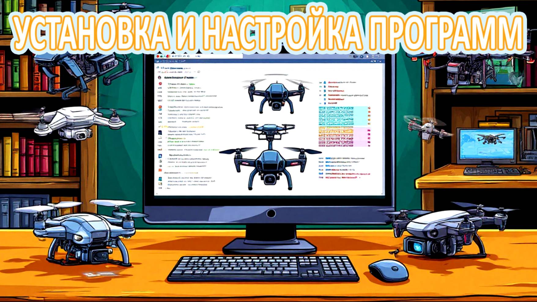 Установка и настройка на чистую систему основных программ для работы с конструкторами БАС от GEOSСA
