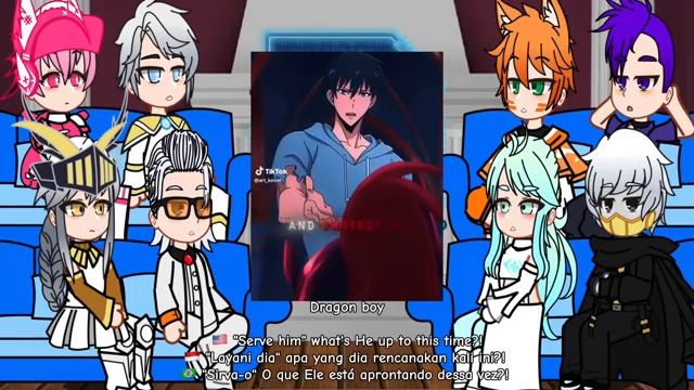 To be hero x react to sung Jin woo