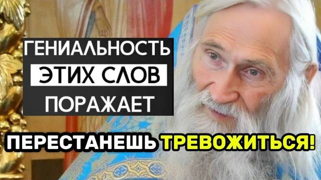 Гениальность Этих Слов Поражает! Старец Илий Ноздрин — о том, как перестать тревожиться и переживать