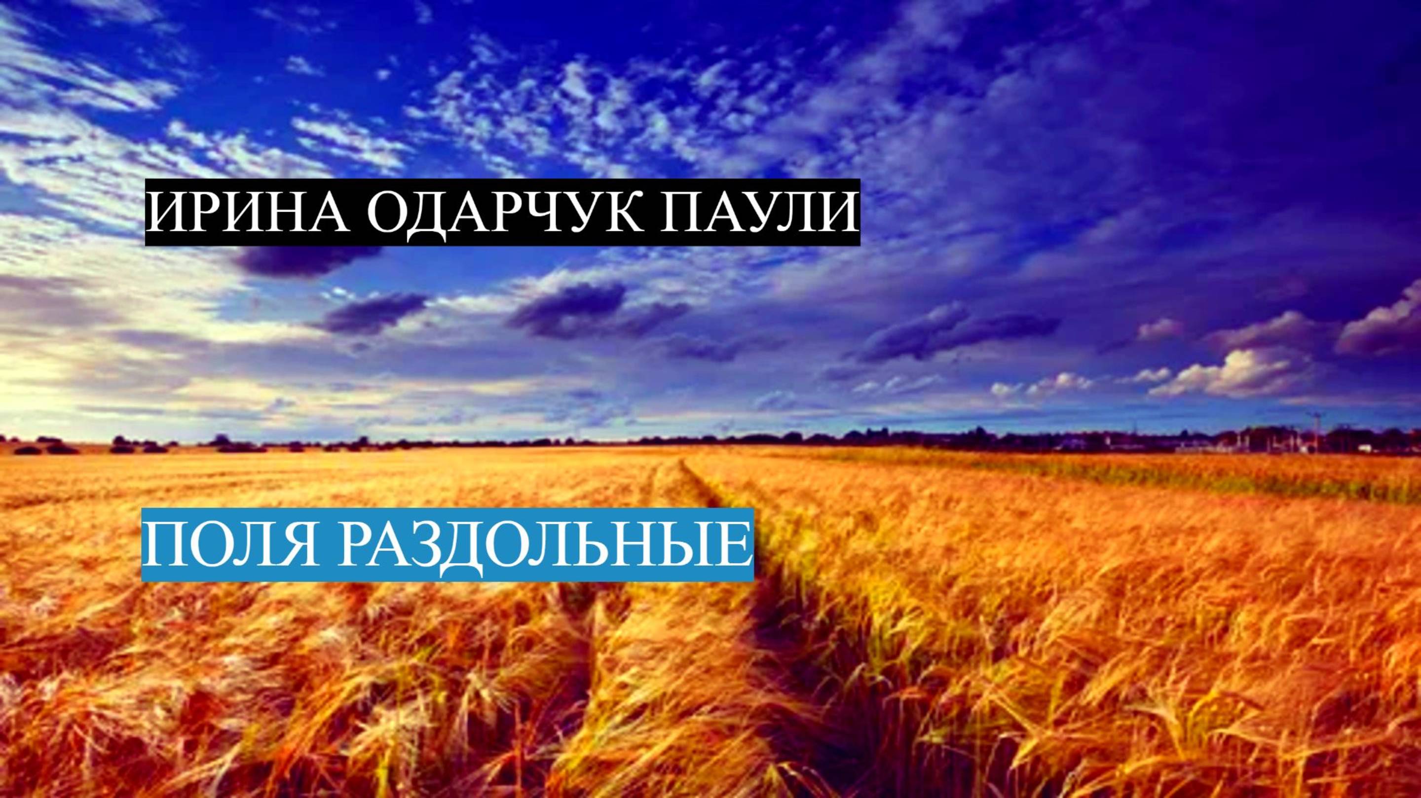 Ирина Одарчук Паули Поля раздольные