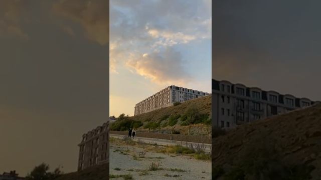 Закат  с высокого берега.Анапа.