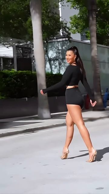 7nY0E7Zrj04 - Stunning black tight short jumpsuit street style summer outfit idea #fashion #style #o