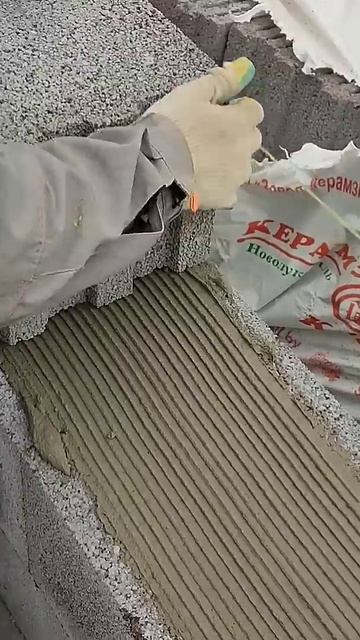 Кладка блоков/Строительство #diy #construction #строительство
