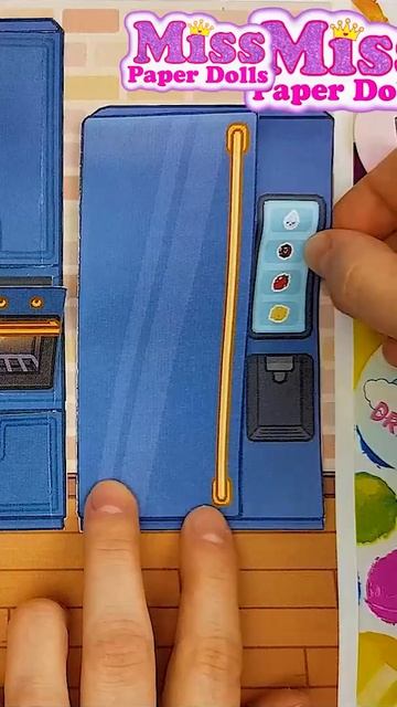 Paper dolls  dollhouse TOCA BOCA / HANDMADE KITCHEN / DIY PAPER TOCA BOCA