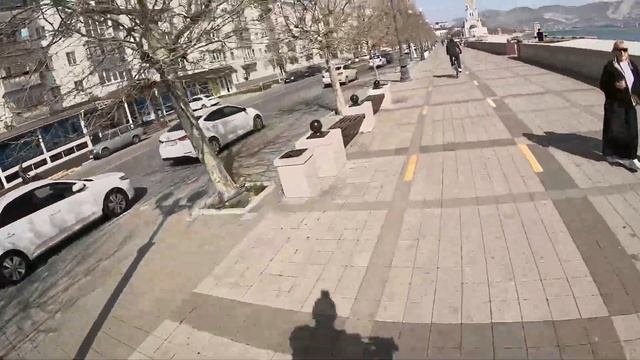 Обзор Новороссийска.Южный район.Проехали по набережн?