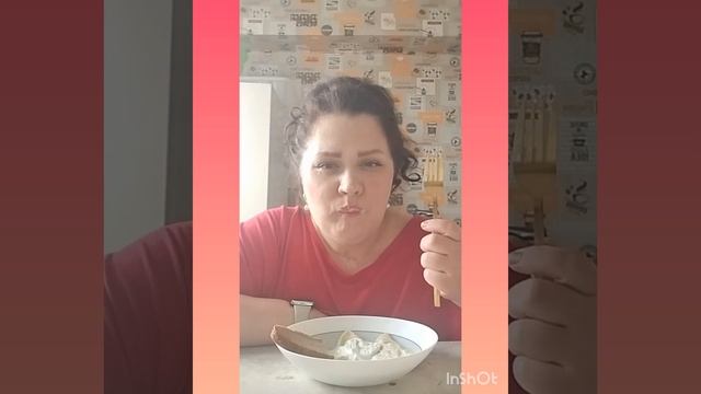 Вареники с картофелем и грибами 🍄🟫и сметана🙂