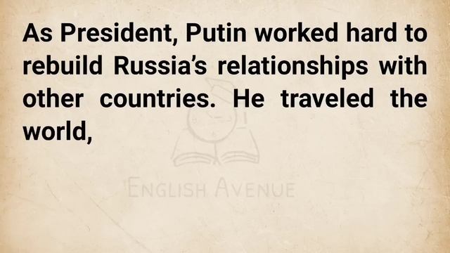 Vladimir Putin's Story   Learn English Through Story Level 2 🔥  English Listening Practice ✅