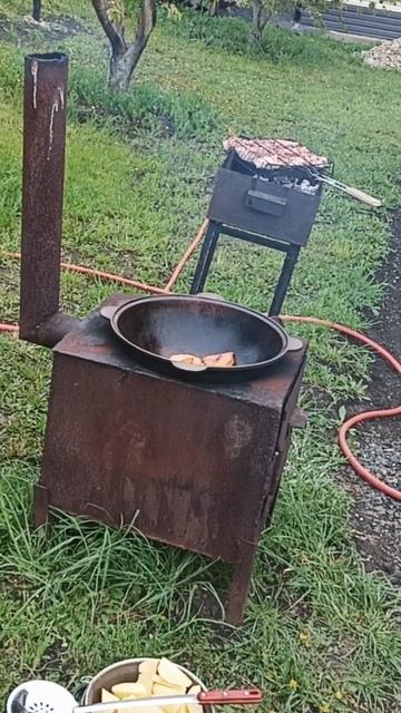 Шашлычок и картошечка в казане