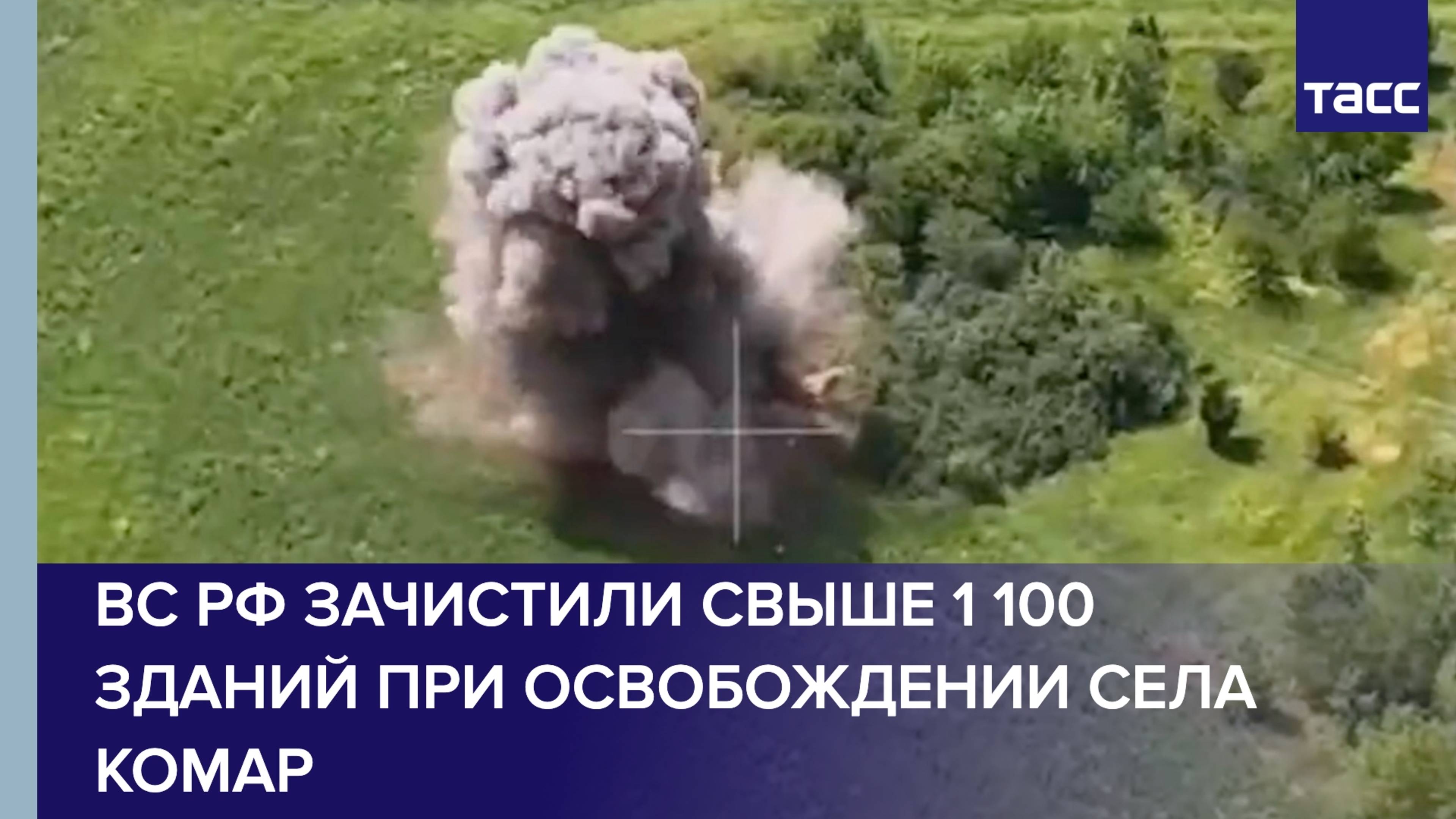 ВС РФ зачистили свыше 1 100 зданий при освобождении села Комар