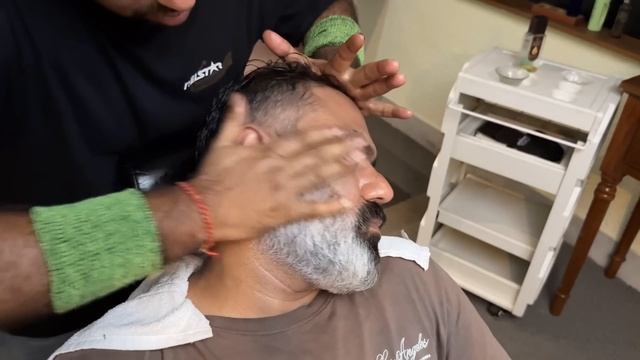 Best Ever head massage by Reiki Master, ultimate y back massage , Indian barber ! ASMR