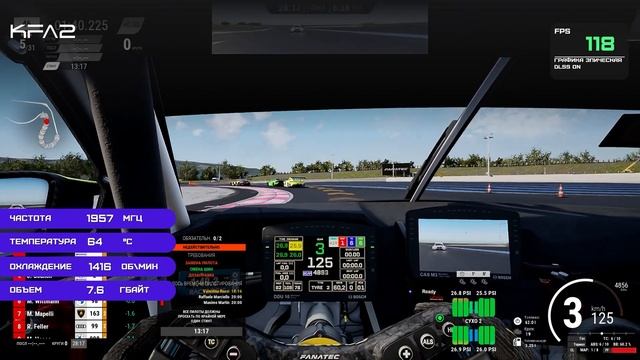 KFA2 X GeForce RTX 3050 Black | Assetto Corsa Competizione | 1080p (Full HD) разрешение
