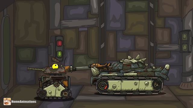 HomeAnimations – Мультики про танки  Склад бандитов пустоши - Мультики про танки