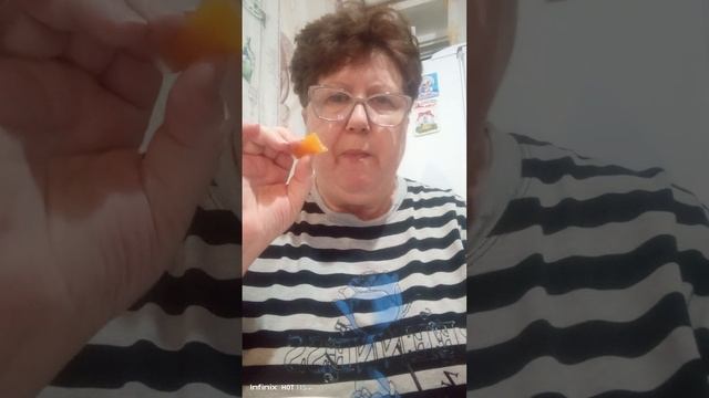 десерт из тыквы с персиком