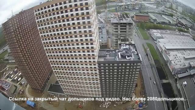 ЖК ПИК Сигнальный 16. Таймлапс 30.04.25г. - 12.06.25г. Общий