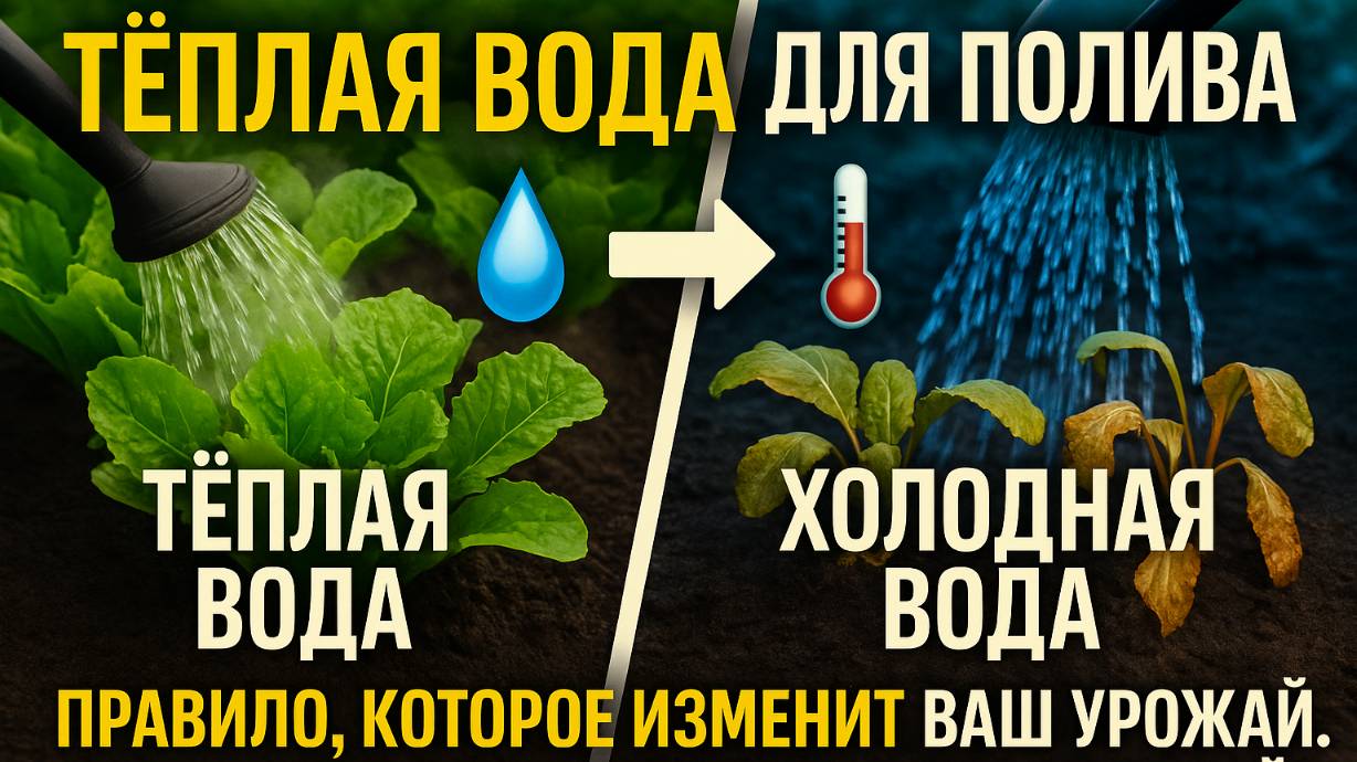 ТЕПЛАЯ вода для полива: правило, которое изменит ваш урожай. 💧 ХОЛОДНАЯ вода УБИВАЕТ ваш урожай!